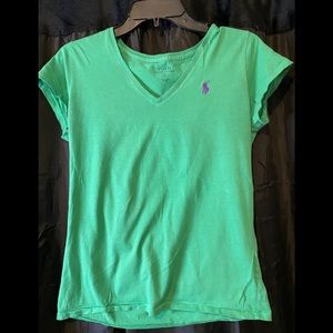 Green Polo V-neck